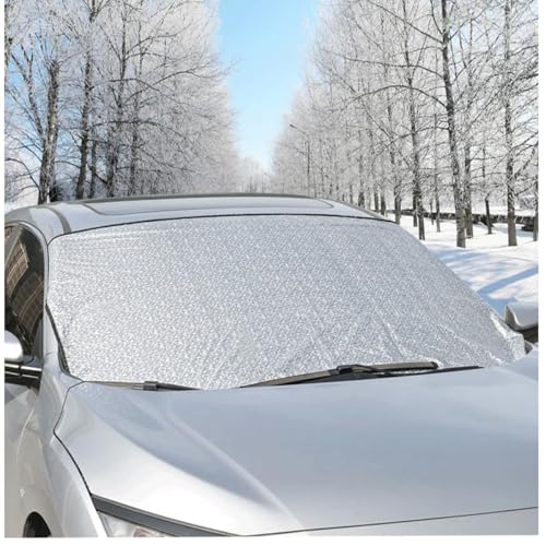 LNGJIN Car Cover for Windscreen, Windscreen Cover, Car Winter, Windscreen Cover, Sun Protection, Frost Protection, Windscreen Cover, Windscreen Cover, Heat Protection, Foldable