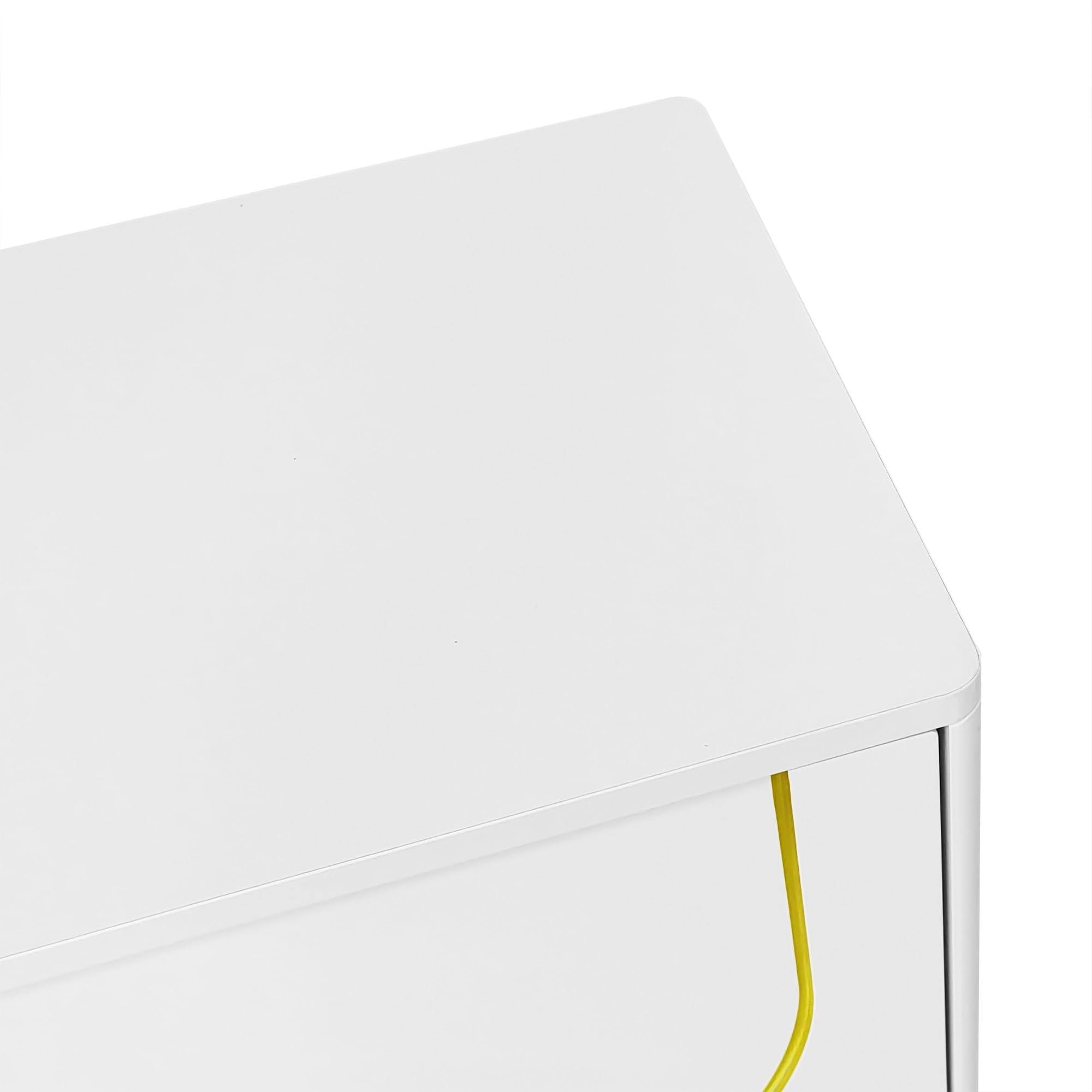 Mobile TV lowboard con ante strutturate, decorazioni dorate, gambe rotonde dorate, ripiani inclusi, push-to-open (bianco e oro, 170 x 38 x 44 cm)