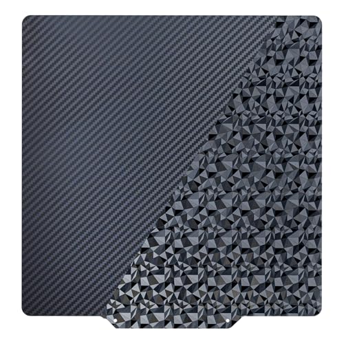 TIOPY PET(Carbon Fiber)+PEO(Diamon) Plaque Imprimante 3d 235 x 235 mm, pour Ender 3/Ender 3 Pro/Ender 3 V2/Neptune 3 Pro/4/Sovol SV05, sans base magnétique