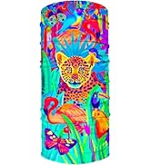 aofmoka Neon Glow Ultraviolet Blacklight Fluorescent Multicolor Art Abstract Jungle Design Sun Pr...