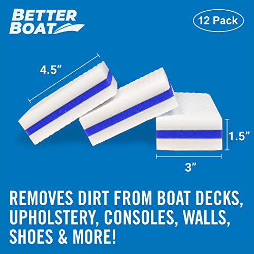 image for Better Boat 12PK Premium Boat Scuff Erasers, Boating Accessories for C