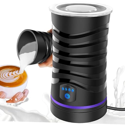Émulsionneur de lait Spuma 400 W, Mousseur de lait à induction, Mousseur à lait électrique, Chocolatière pour latte, cappuccinos, macchiato, 600 ml