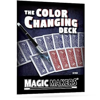 Toy Magic Makers The Color Changing Deck - Magic Training & Bicycle Special Gimmick Included Book