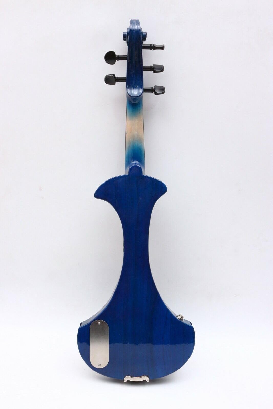 Violino Elettrico Blu a 5 Corde, Violino in Legno massello, Misura 4/4, con Accessori in Ebano, Cavo Jack Grande, Archetto per Violino e Custodia (Blu a 5 Corde)