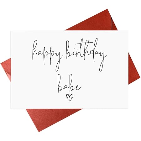 Amazon Com Happy Birthday Card Birthday Cards For Her Him Boyfriend Girlfriend Husband Wife Office Products