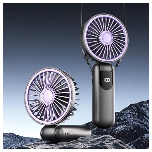 IGUGI Mini Ventilador de Mano Portátil USB, Ventilador Plegable de Escritorio,Bolsillo de 5 Velocidades con Base, Adecuado Para El Hogar, La Oficina, El Dormitorio y Viajes Al Aire Libre
