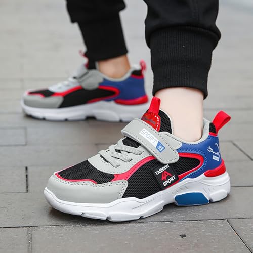 Unisex-Child Sneaker Shoes Non-Slip & Durable Breathable Lace-up Athletic Shoes for Toddler/Little Kid/Big Kid3