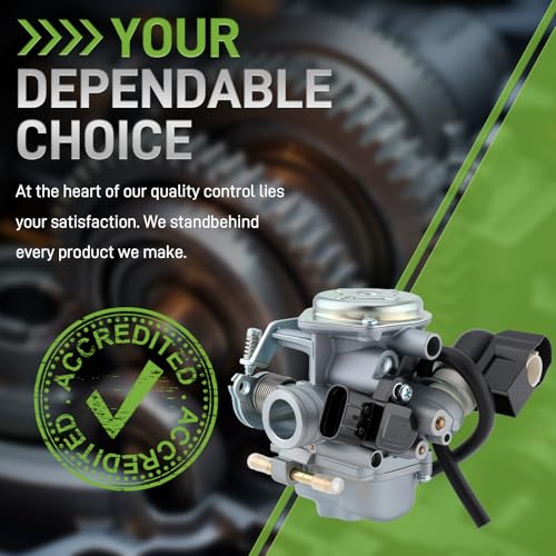 Image of 16100-GEZ-673 Carburetor Compatible with Honda Ruckus NPS50 2003-2019 ‎Carb with Gas Fuel Shutoff Valve, Fuel Filter, Fuel Line Clamps, Cleaner Tool Kit
