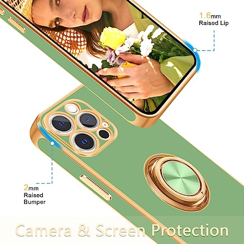 Coque iPhone 12 Pro avec anneau support magnétique silicone antichoc