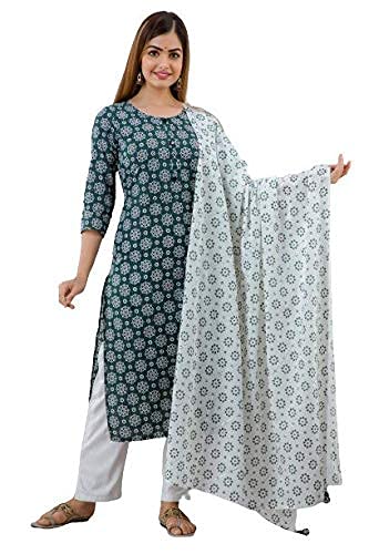 Cotton Printed Straight kurta Pant 