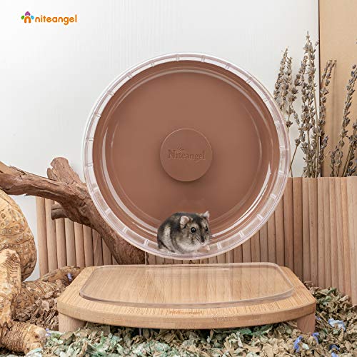 Niteangel Super-Silent Hamster Exercise Wheels: - Quiet Spinner Hamster Running Wheels with Adjustable Stand for… - Image 5