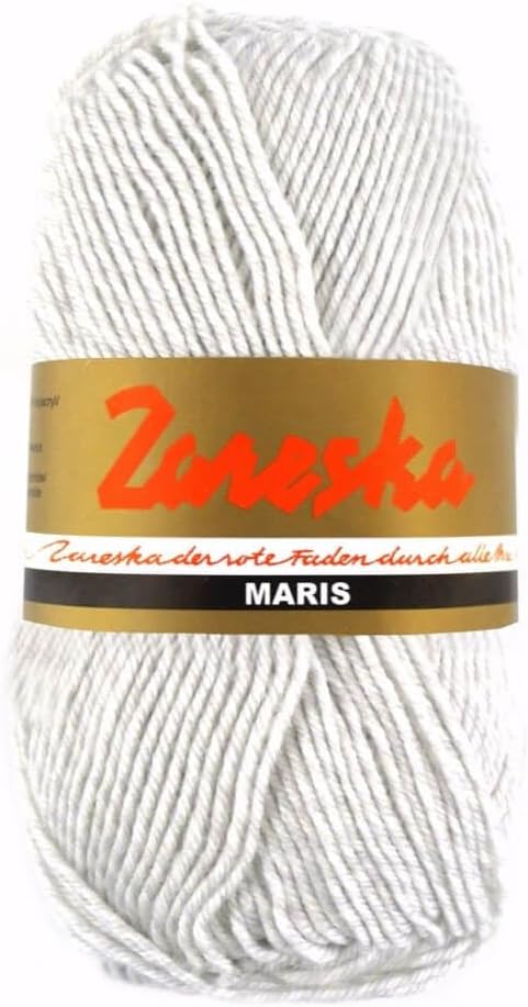 Scheepjes Maris Sock Yarn, Acrylic/Wool/Polyamide Blend, 50 g (1.76 oz), Color 9169 Beige/Grey