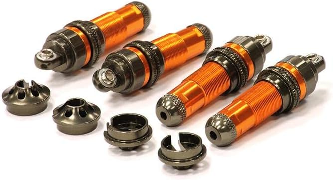 Billet Machined Threaded Shock Body (4) for Traxxas 1/10 T-Maxx & E-Maxx