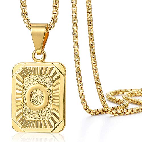 Letter Pendant Necklace Mens 