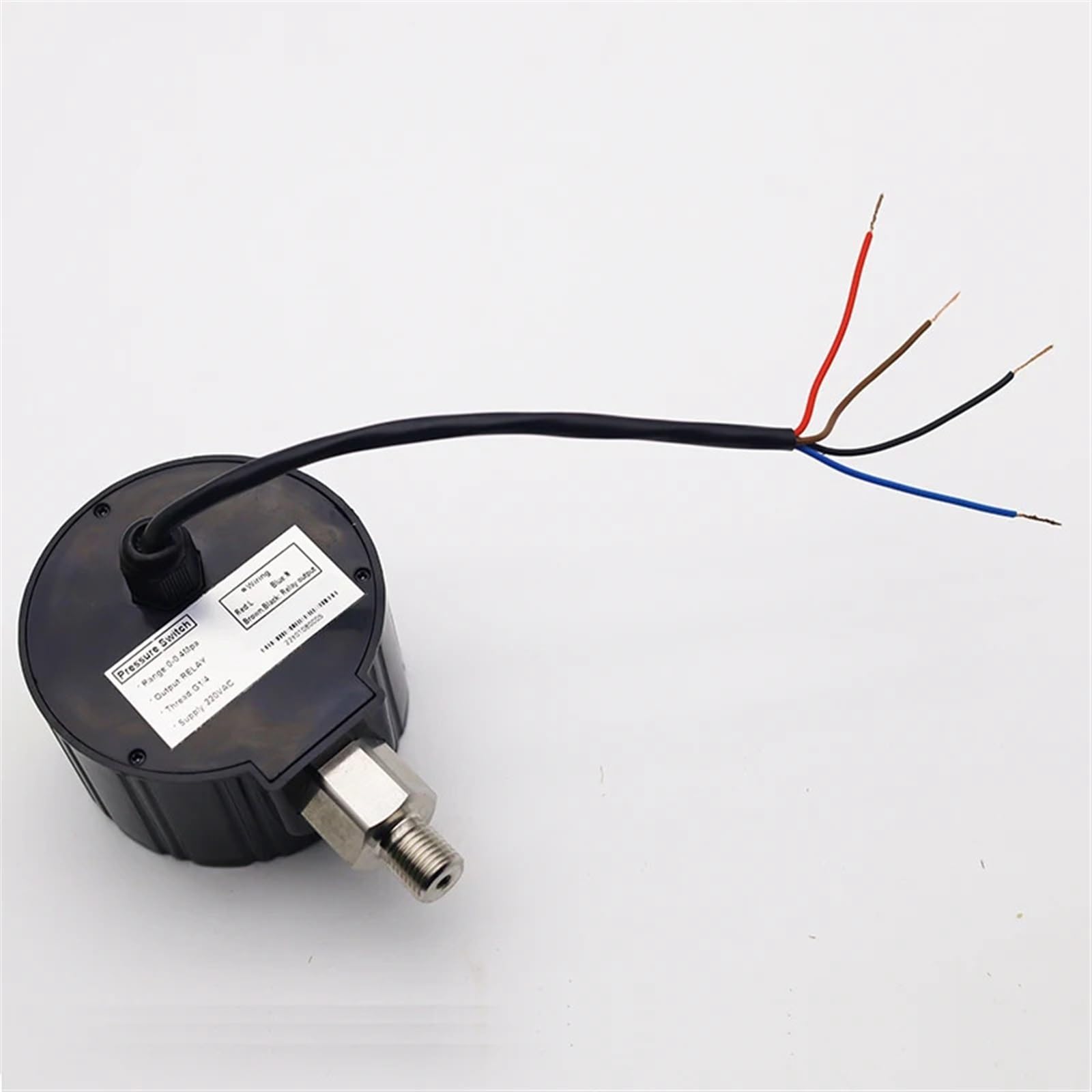 Wyłącznik ciśnieniowy wody z jednym wyjściem przekaźnikowym i cyfrowym manometrem (220 V AC, 0-2,5 MPa)