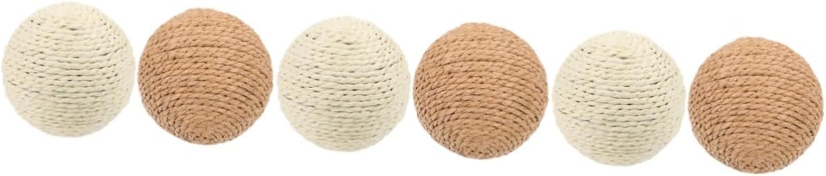 BESPORTBLE 6pcs Large Jute Rope Cat Scratcher Interactive Cat Toys for Indoor Play and Scratching for Boredom Relief and Paw Maintenance
