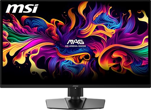 Image of msi MAG 322UP QD-OLED E16 32-Inch QD-OLED Monitor, 3840x2160, 165Hz, 0.03ms, DisplayHDR True Black 400, AMD FreeSync Premium Pro, NVIDIA G-SYNC Compatible, AI Care Sensor, HDMI2.1, DP 2.1, 98W USB-C