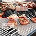 WholeFire Grillmatte Set, Antihaft Gitter BBQ Grillmatte Beschichtet Wiederverwendbar Backzubehör zum Grillen von Gasgrill, Backofen, Kochen, 40 x 33 cm