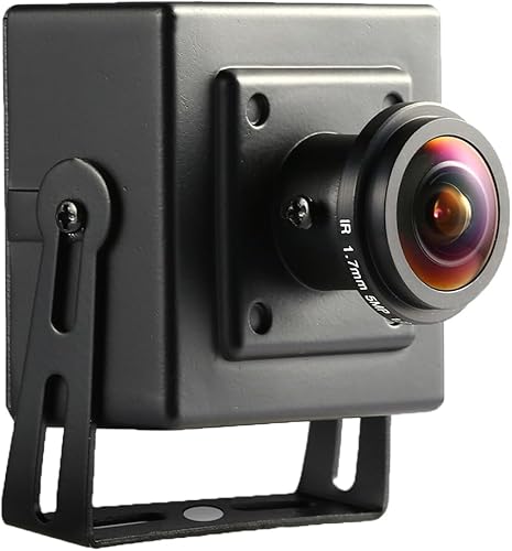 Mini cámara IP POE de audio de 5 MP con micrófono integrado, cámara de seguridad para interiores de 0.067 in, ángulo de visión amplio de 180, ojo de