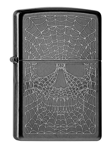 Preisvergleich Produktbild Zippo 60000062 Web Skull Feuerzeug, Messing