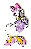 Daisy Duck w flirty gaze Donald Duck's girlfriend large eyelashes and ruffled tail feathers Embroidered Iron On / Sew On Patch - Disney