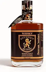 SINGLE MALT WHISKY SAN MARCO DI LEON - ENVELHECIDO 3 ANOS EM BARRIL DE CARVALHO TOSTA MÉDIA - DESTILAÇÃO DUPLA - ARTESANAL - SABOR SUAVE AMADEIRADO COM NOTAS DE AMÊNDOAS, NOZES E MEL - 700 ml 40% vol.