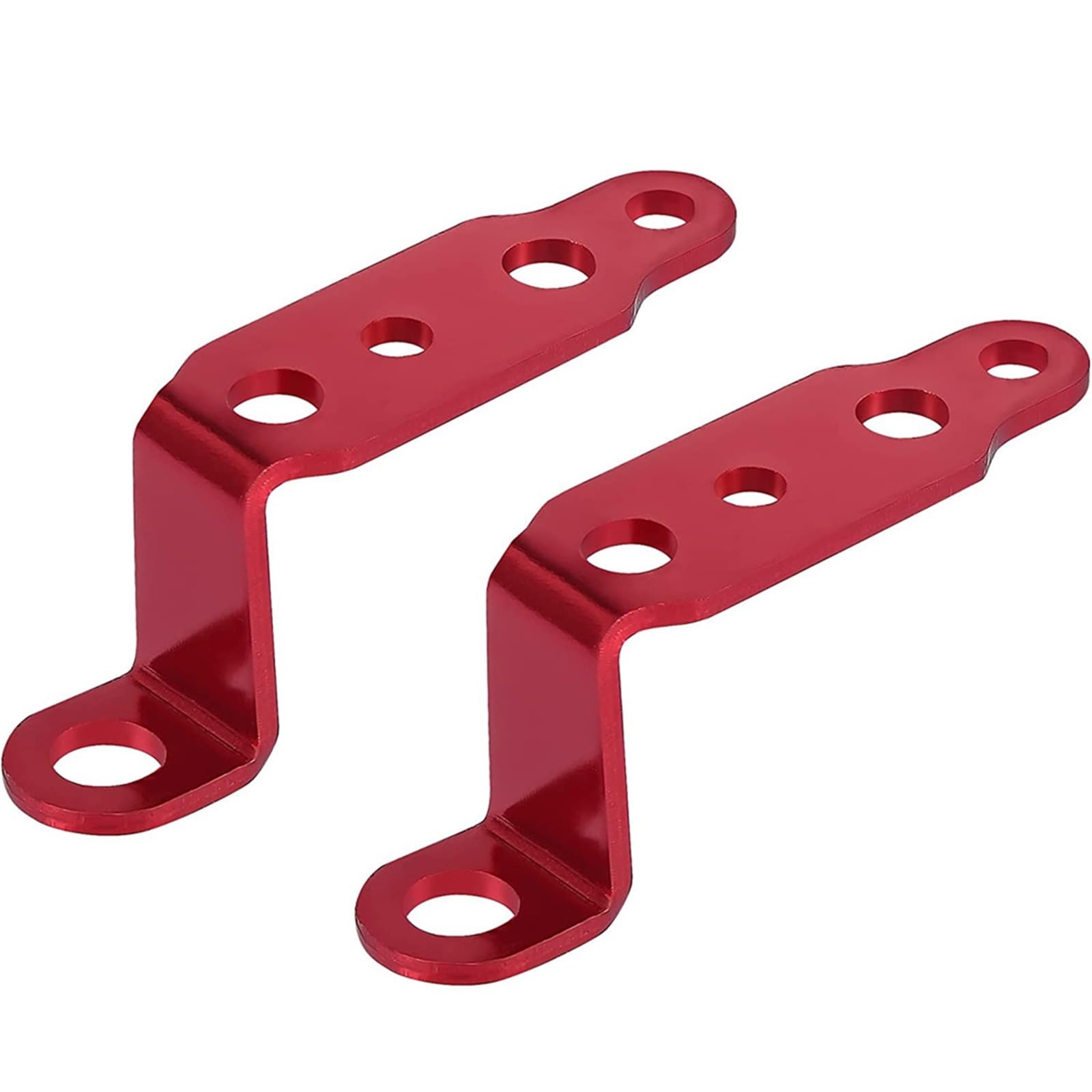 Geardrivex Red Headlight Bracket 1Pair Motorcycle Headlight Bracket Rearview Mirror Lamp Spotlight Extension Holder Clamp Motorbike Scooter Accessories(Red)