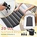 Abdtech Inflatable Kids Travel Bed - Portable Comfortable Air Mattress with 3 Sides Safety Bumpers - Blow Up Bed for Camping & Travel (53 Inches)