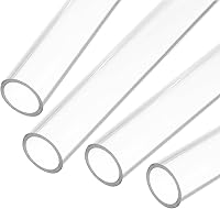 Vista 26 de MECCANIXITY Tubo Redondo Rígido Transparente de Acrílico 6mm (1/4") ID 8mm (5/16") OD 356mm para Lámparas y Linternas, Sistema de Refrigeración por