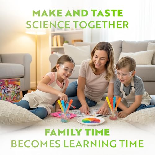 Image of Playz Edible Exploding Candy Making Kit for Kids Age 8-12, 29+ Fun Science