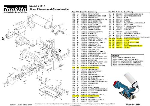 Makita 322810-8-4210 - Mandrino Di Ricambio Originale 4191 D