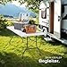 tectake® Klapptisch, Campingtisch mit Trageschlaufe, Gartentisch klappbar, Anti-Rutsch Füße, robust, leicht zu reinigen, 183 x 76 x 74 cm, Tisch für Garten, Terrasse, Balkon, Camping und Picknick