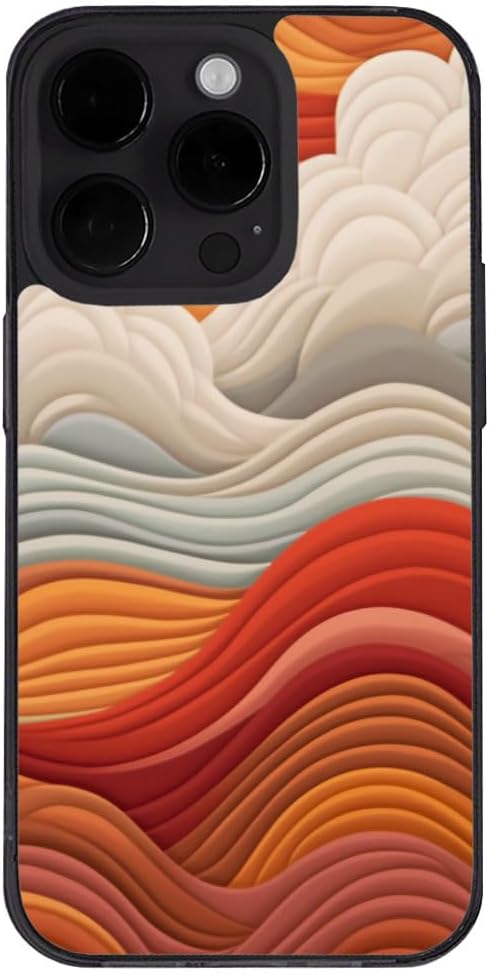 Abstract Waves iPhone 14 Pro Case - Best Present Ideas - Birthday Presents Multicolor