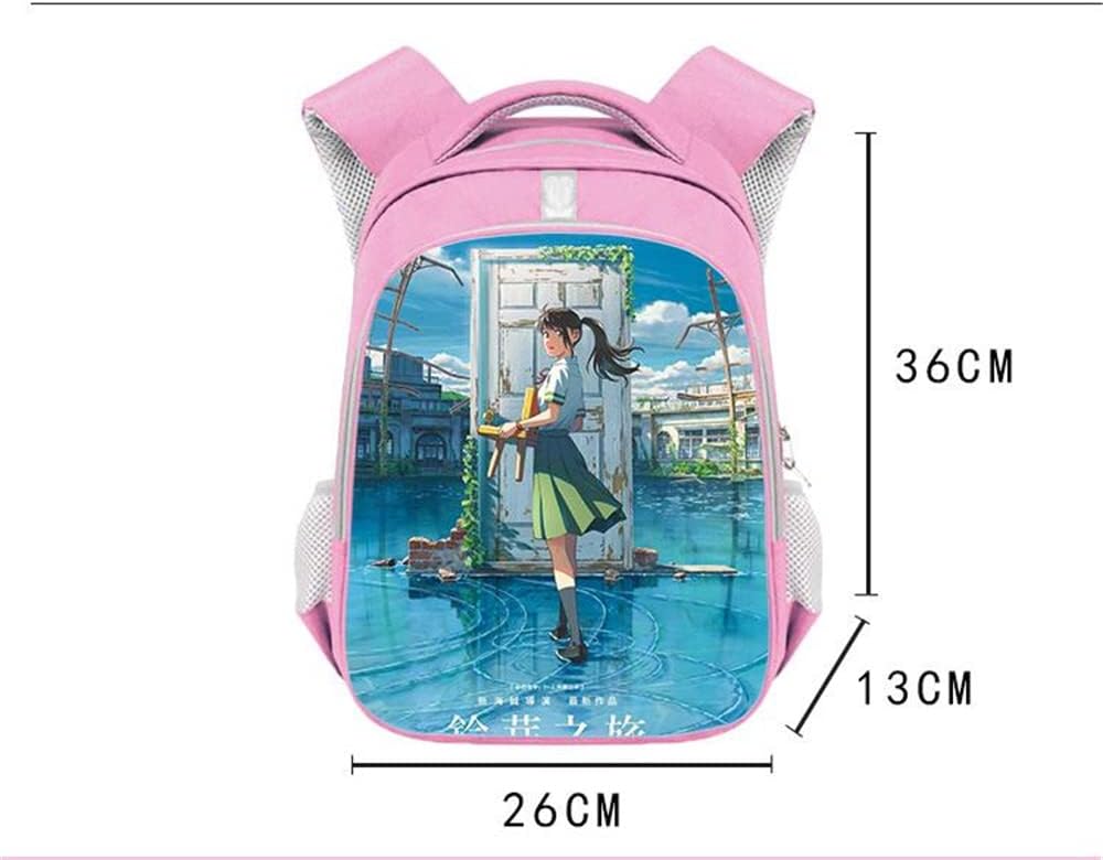 すずめの戸締まり 岩戸鈴芽 宗像草太 バックパック リュック アニメ ランドセル 通学 通勤 旅行 カジュアル かばん 軽量 おしゃ