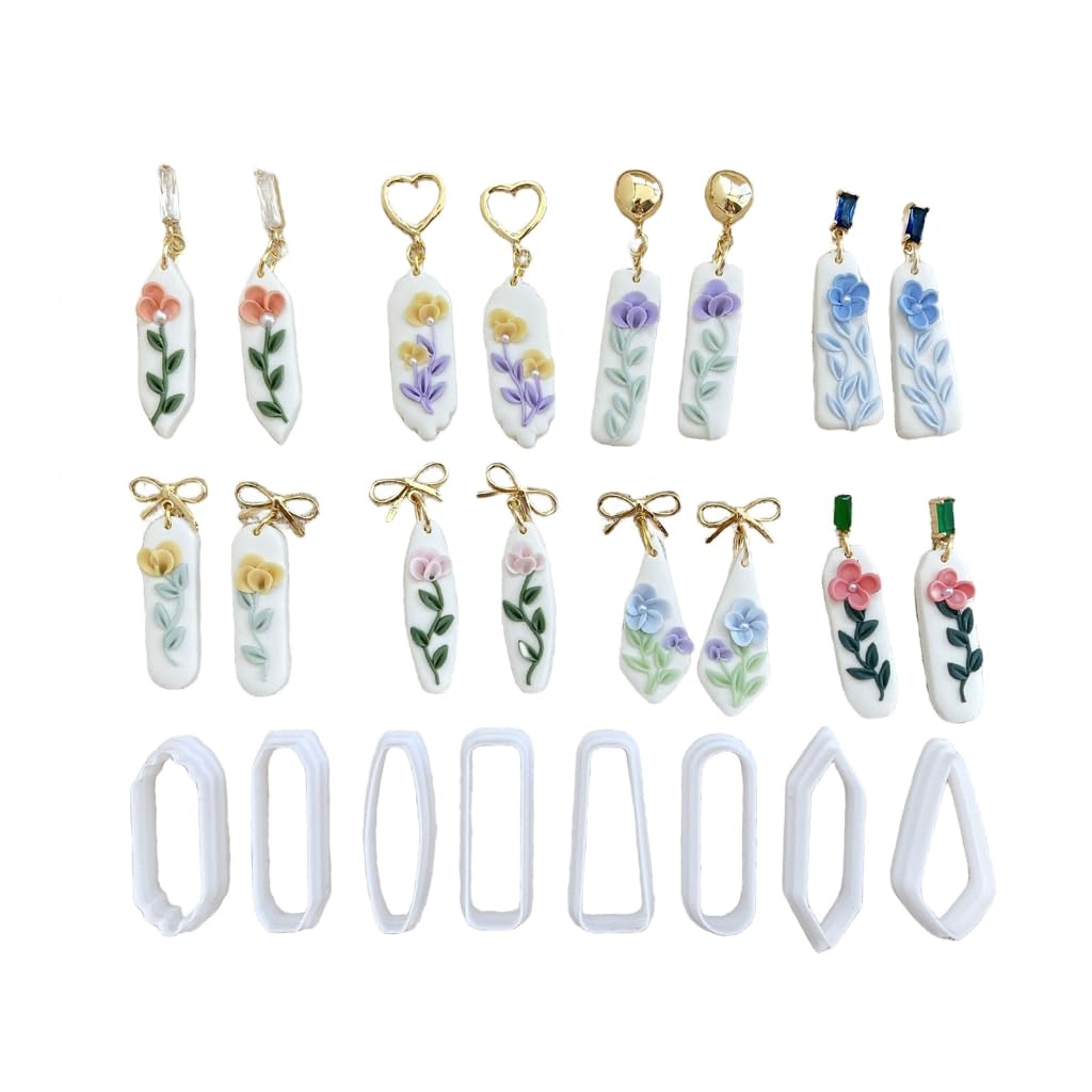 Set D'Emporte-Pièces Pour Argile - Outil De Découpe Géométrique Pour Bijoux DIY - 5 à 8 Pièces Selon Modèle
