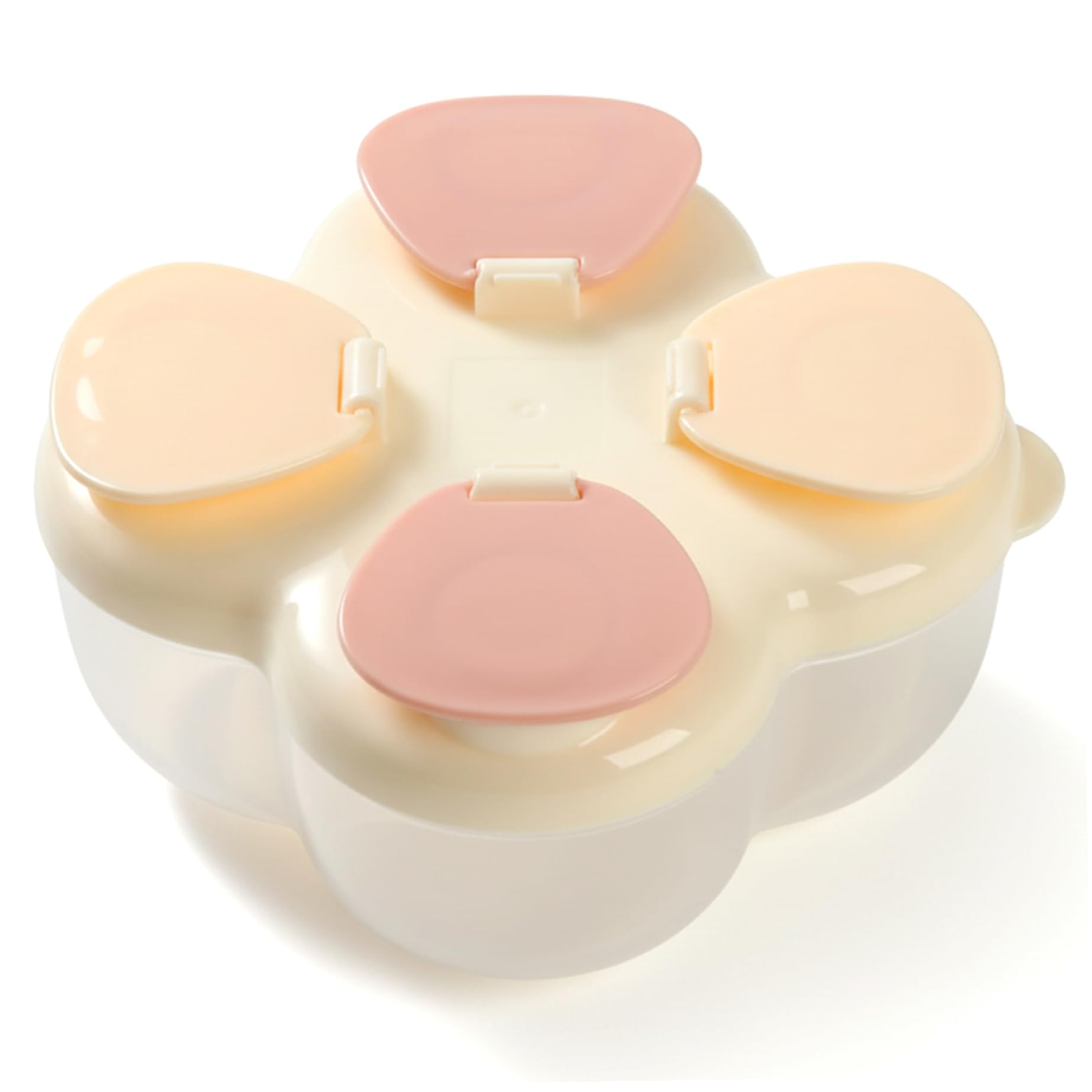 Travel Formula Container Travel Formula Dispenser Container 4-Compartment Portable Baby Dispenser with Leakproof Lids