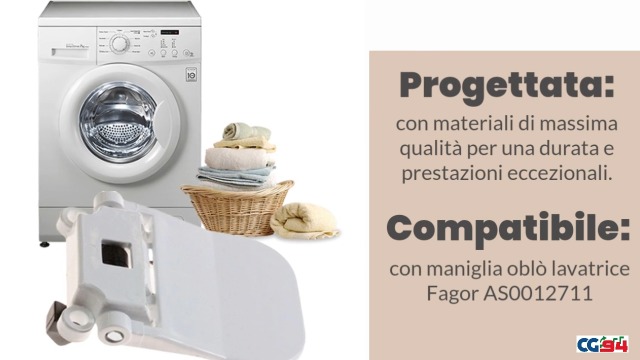 Poignée hublot lave-linge Vedette Brandt Fagor AS0012711