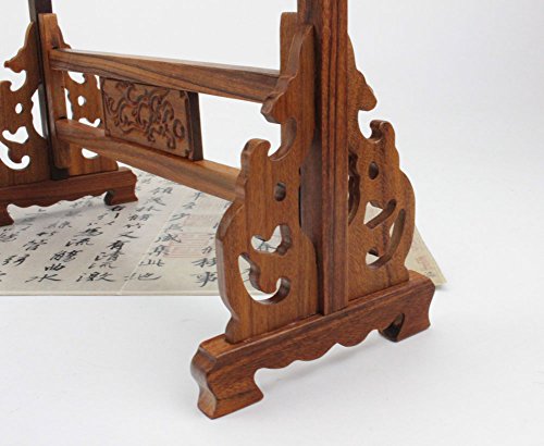 Image of Easyou Chinese Japanese Calligrapghy Rosewood Brush Hanger Drawing Brush Holder (BRUSHHANGERROSE001)