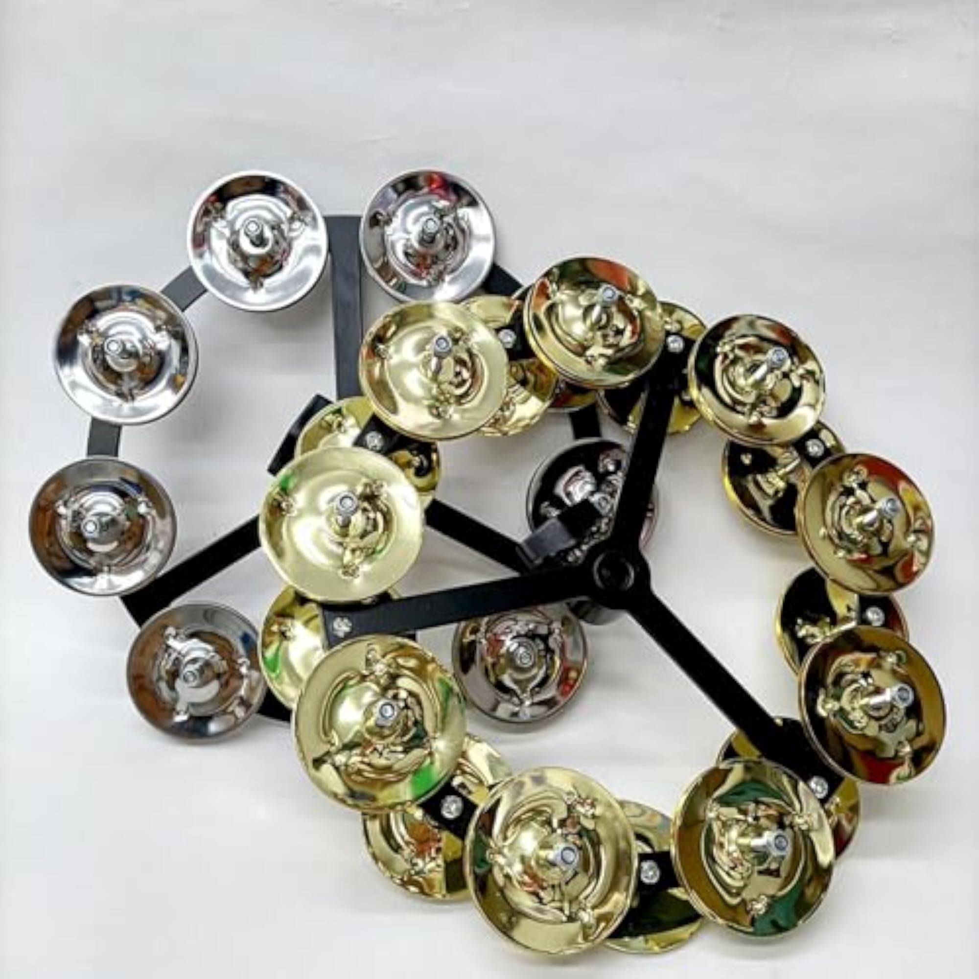 Drum Cymbals Hi Hat Tambourine Bells, Mountable Percussion