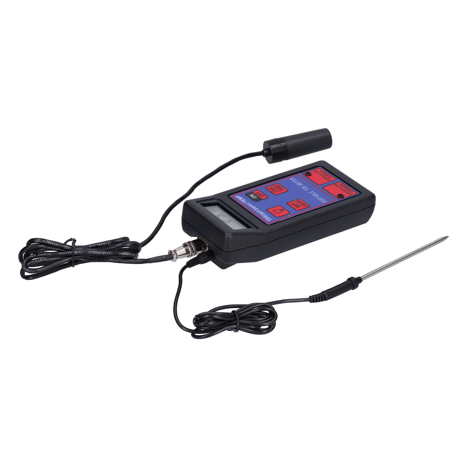 Medidor de temperatura TDS 2 en 1 Analizador portátil de calidad del agua Probador TDS con pantalla retroiluminada para piscina hidropónica Material ABS 6.5x3.0x1.2in