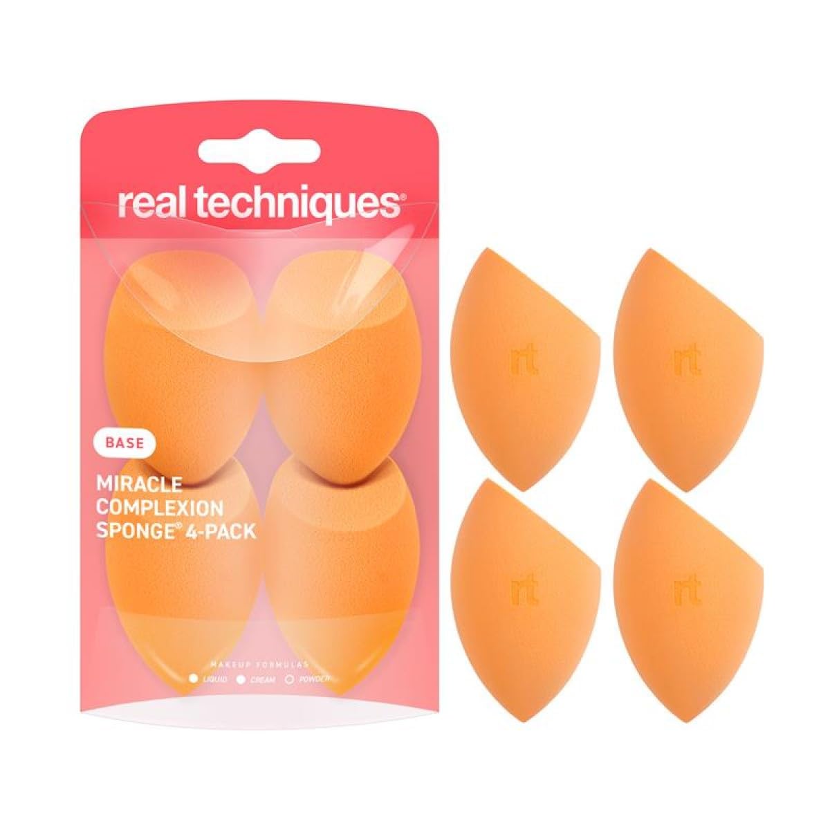 Real Techniques 4 Pack Miracle Complexion Sponge