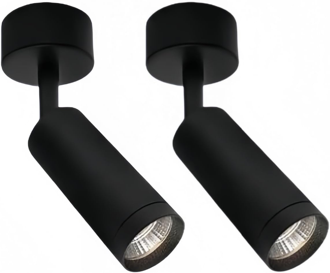 LED Spotlight Wall Lamp Indoor Ceiling Spotlights, Adjustable Directional Spot Lights, 350°Pivoting Spotlight Wall for Art Work Living Room Accent Lighting