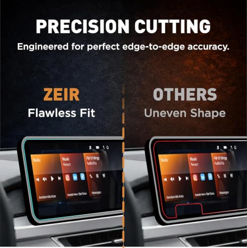 Image of ZEIR MATTE [3 PACK] Screen Protector Compatible with MAHINDRA XUV 7XO - 12.3 Inch Triple Screen Display Guard (NO Adrenox+ Badge Cutout) + TPU STERRING & STORAGE PANEL Accessories [Not Tempered Glass]