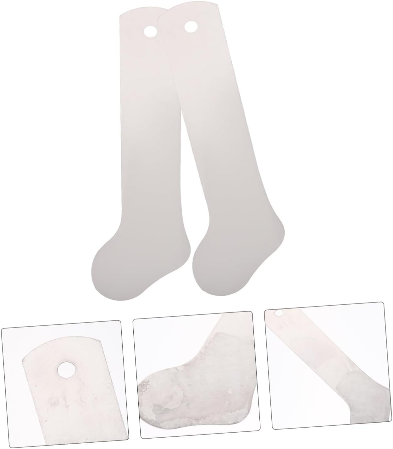 VILLFUL 2pcs Aluminium Sock Boards for Heat Press Transfer Durable Sock Jigs for Sublimation Printing Straight Design for Boy Girl and Boy Girl