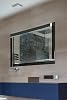 MirrorOutlet 3Ft11 X 2Ft7 120cm X 80cm Black/Silver Bevelled Frameless Wall Mirror Modern, Wood,SWS008