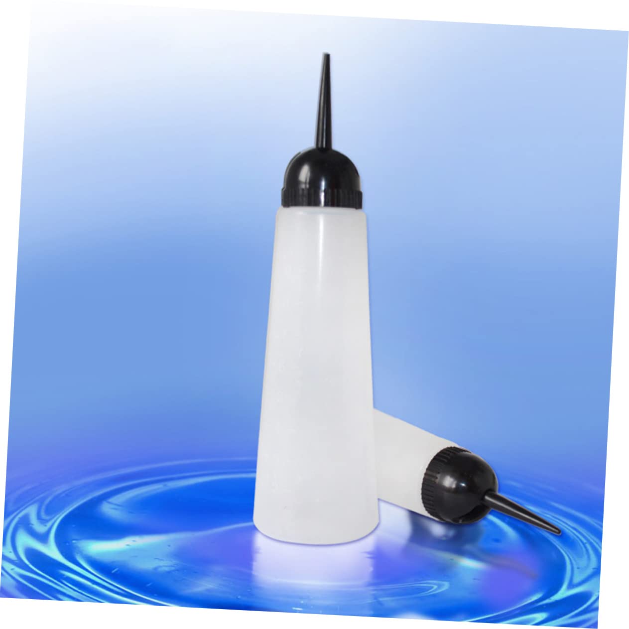 5pcs Refillable Shampoo Bottles Oblique Nozzle Hair Dye Containers for Salon Use Leak Liquid Dispenser for Hair Color Shampoo and Conditioner Applications