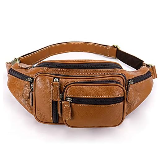 Best leather waist pack Genuine Leather Large Fanny Pack