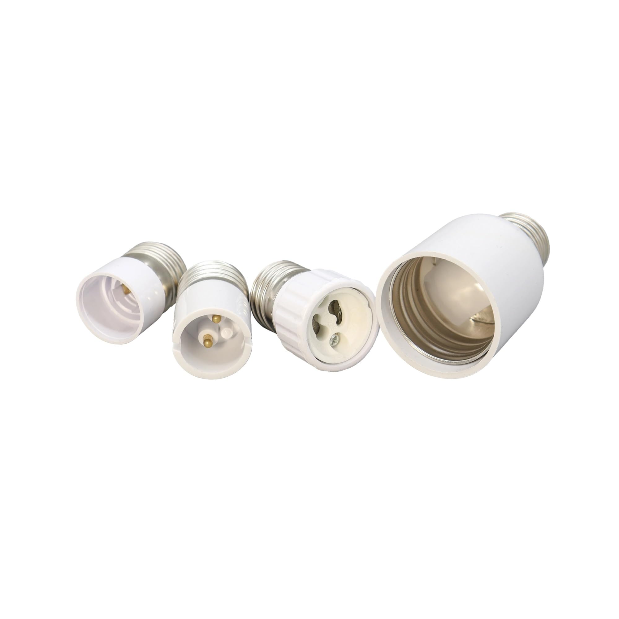 Generico 10-50PCS B22 E27 E14 GU10 E40 Lampadina Portalampada Convertitore del supporto Base Adattatore di conversione della luce ignifuga Accessori for l'illuminazione(40pcs,E27 to E40)