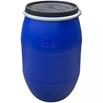 ポリドラム プラスチック製貯水タンク 200L8本 Amazon.co.jp: プラスチックバケツ プラドラムオープンタイプ