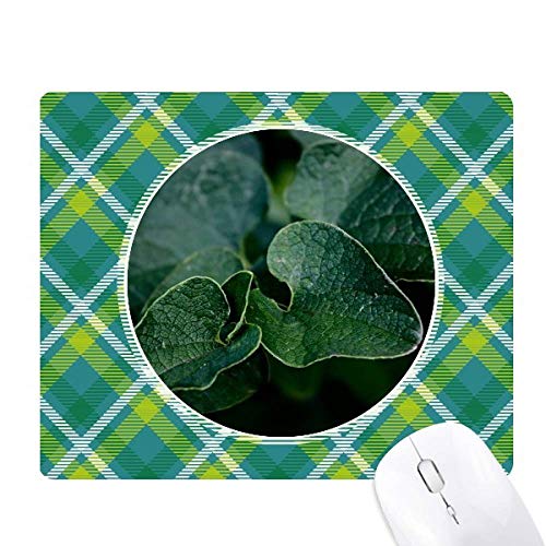 Tapis de souris plante verte sombre motif pixel art pour bureau chic